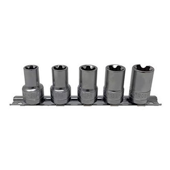 5 Sided Torx Plus Security Bit Sockets TPS10 ¨C TPS50 3/8¡± Drive 9pc Set On Rail 5 Sided Torx Plus Security Bit Sockets TPS10 ¨C TPS50 3/8¡± Drive 9pc Set On Rail